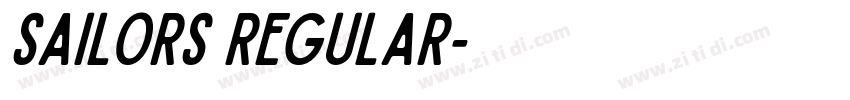 Sailors Regular字体转换